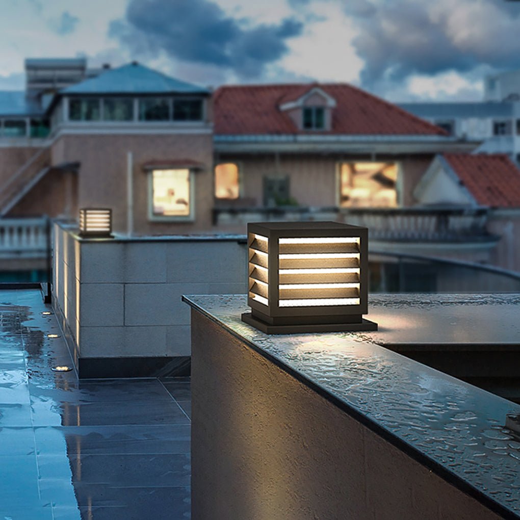 Industrial Solar LED Outdoor Post Light IP54 Waterproof
