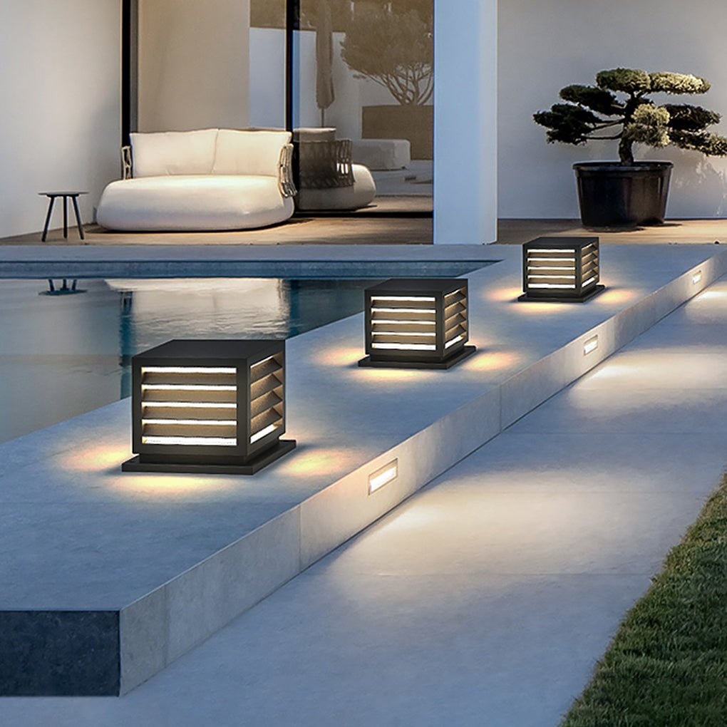 Industrial Solar LED Outdoor Post Light IP54 Waterproof