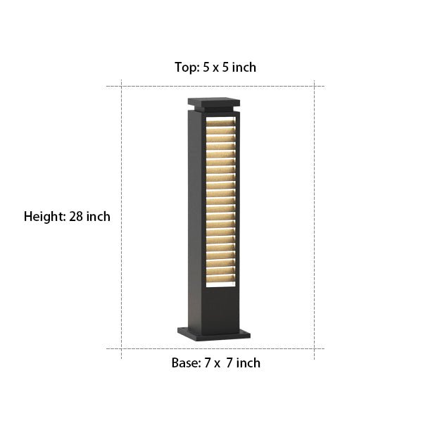 Industrial Solar LED Outdoor Post Light IP54 Waterproof