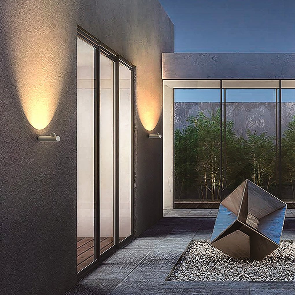 Modern LED Outdoor Wall Light – Aluminum & Glass Waterproof Sconce