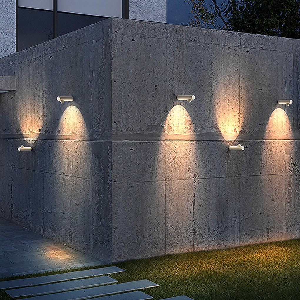 Modern LED Outdoor Wall Light – Aluminum & Glass Waterproof Sconce