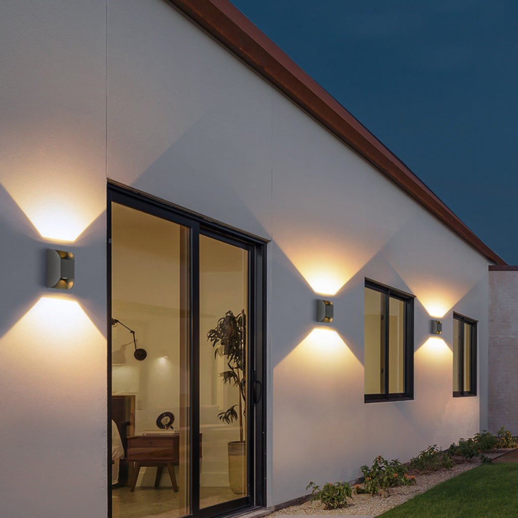 Up Down LED Outdoor Wall Light – Aluminum & Glass IP65 Waterproof