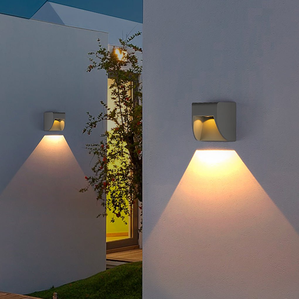 Up Down LED Outdoor Wall Light – Aluminum & Glass IP65 Waterproof