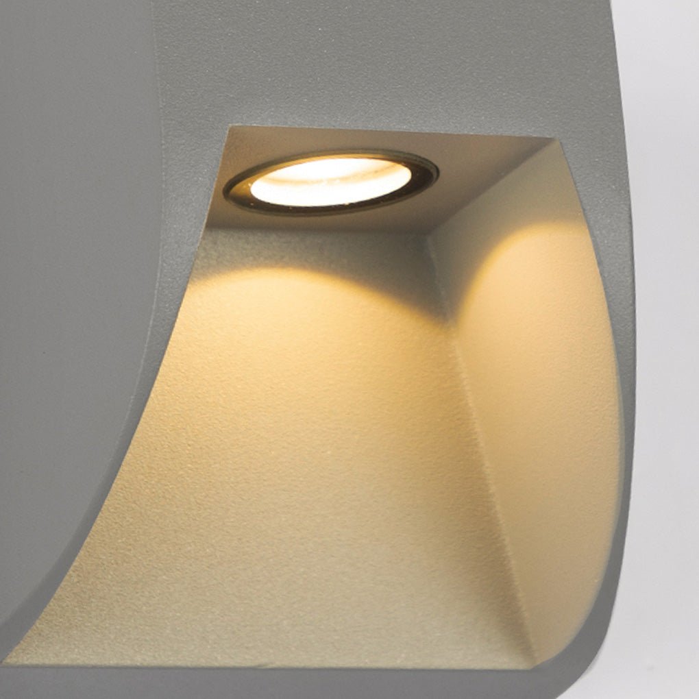 Up Down LED Outdoor Wall Light – Aluminum & Glass IP65 Waterproof