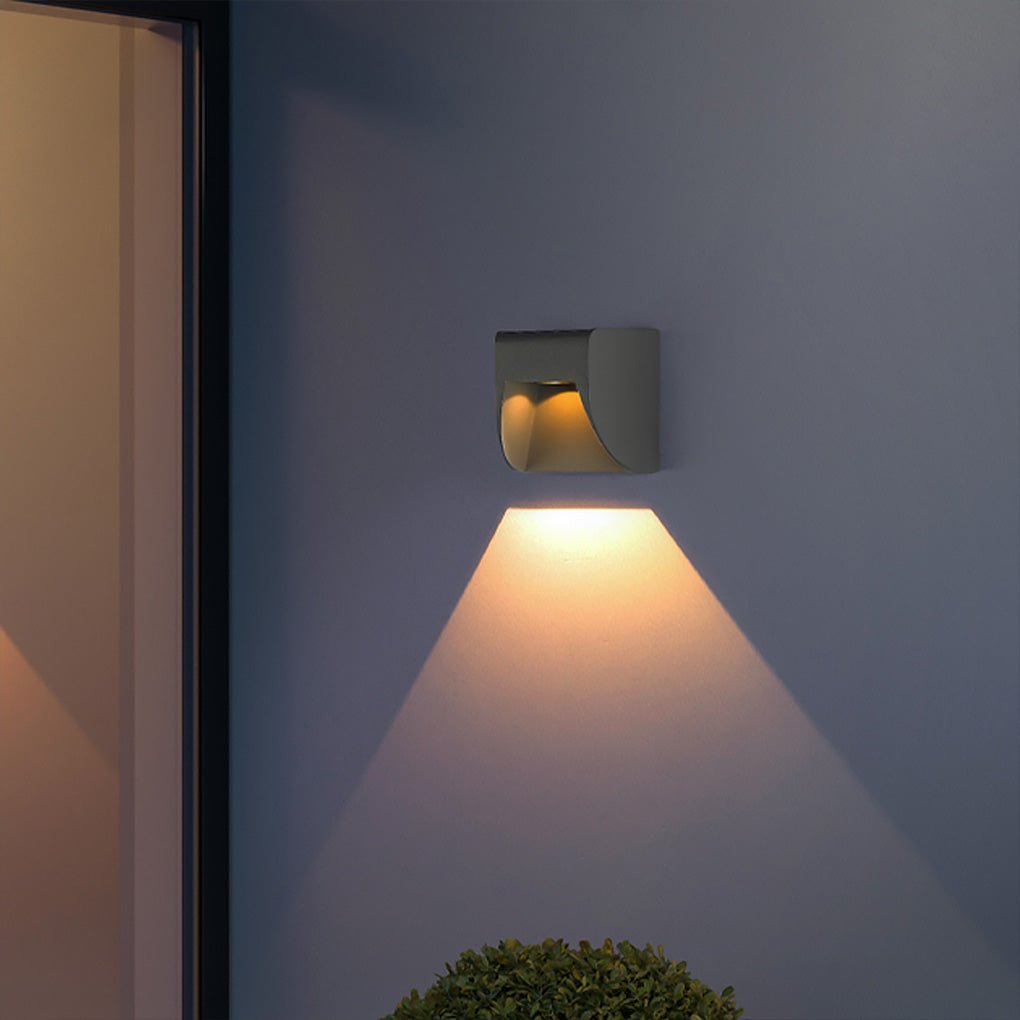 Up Down LED Outdoor Wall Light – Aluminum & Glass IP65 Waterproof