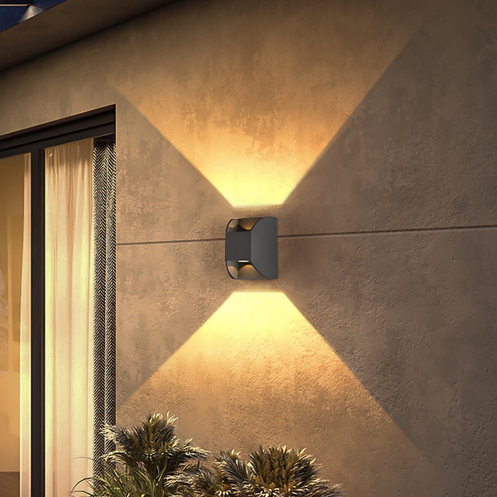 Up Down LED Outdoor Wall Light – Aluminum & Glass IP65 Waterproof