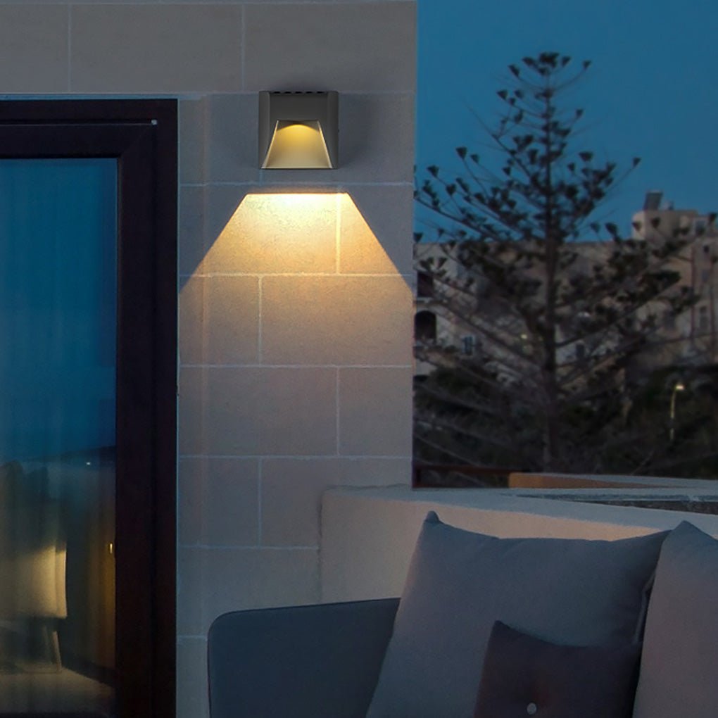 Up Down LED Outdoor Wall Light – Aluminum & Glass IP65 Waterproof