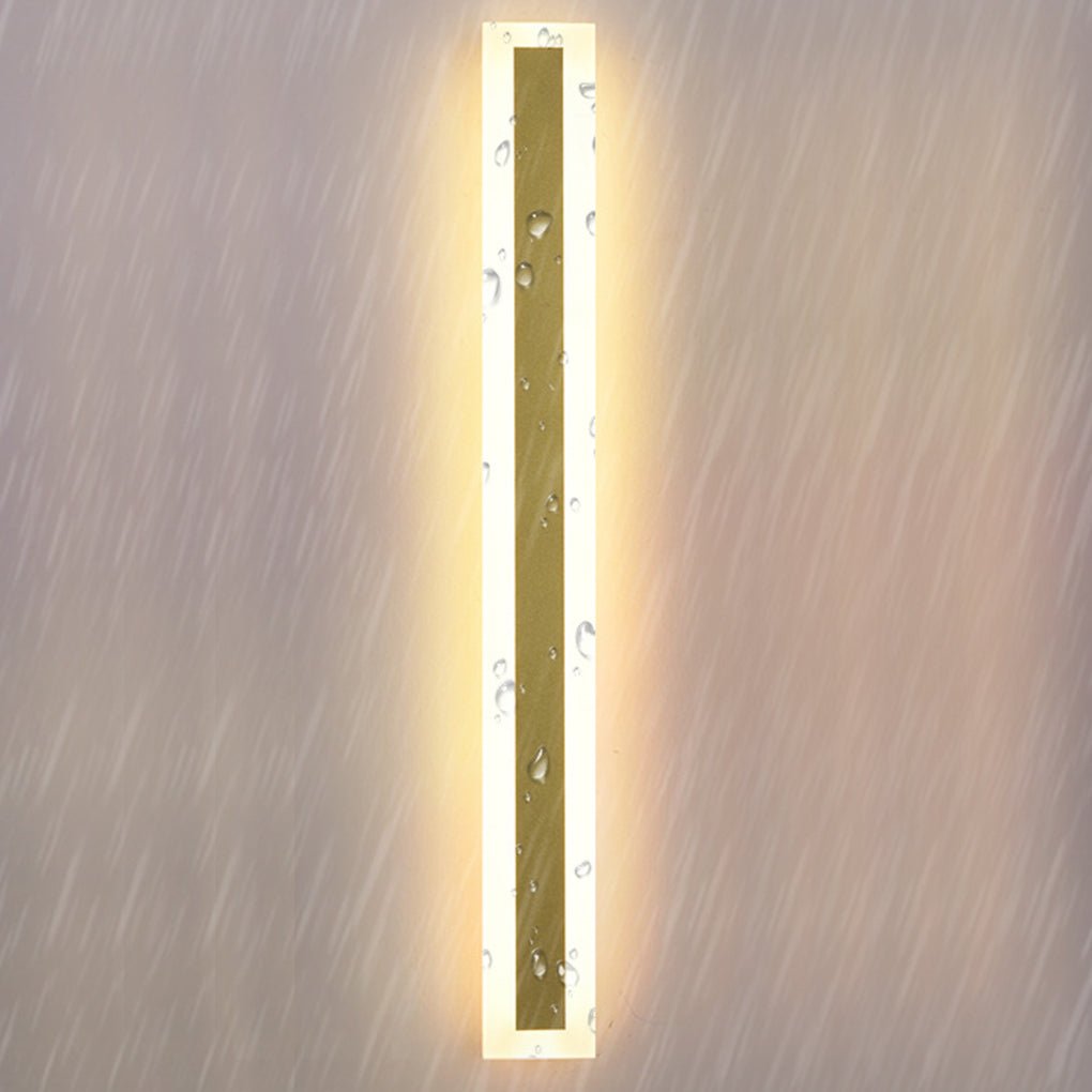 Modern Linear LED Outdoor Wall Light - Waterproof & Rust-Proof