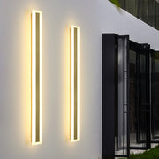 Modern Linear LED Outdoor Wall Light - Waterproof & Rust-Proof