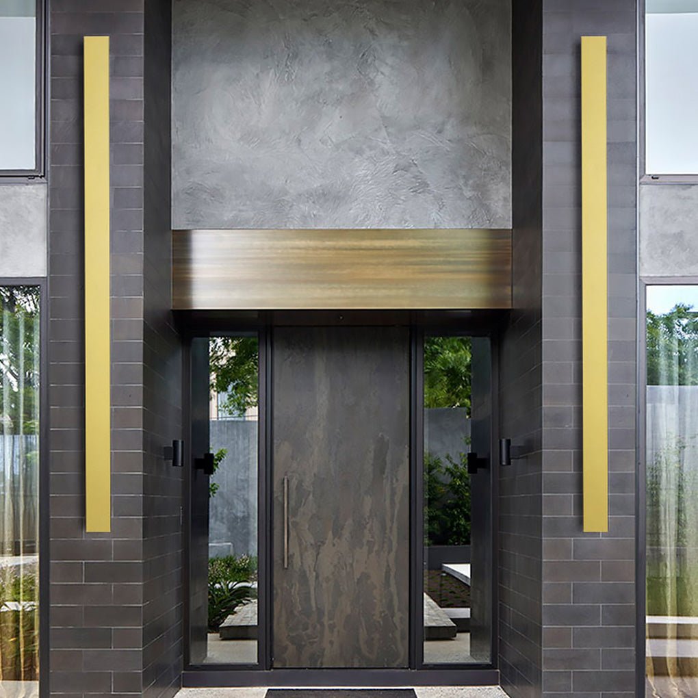 Modern Linear LED Outdoor Wall Light - Waterproof & Rust-Proof