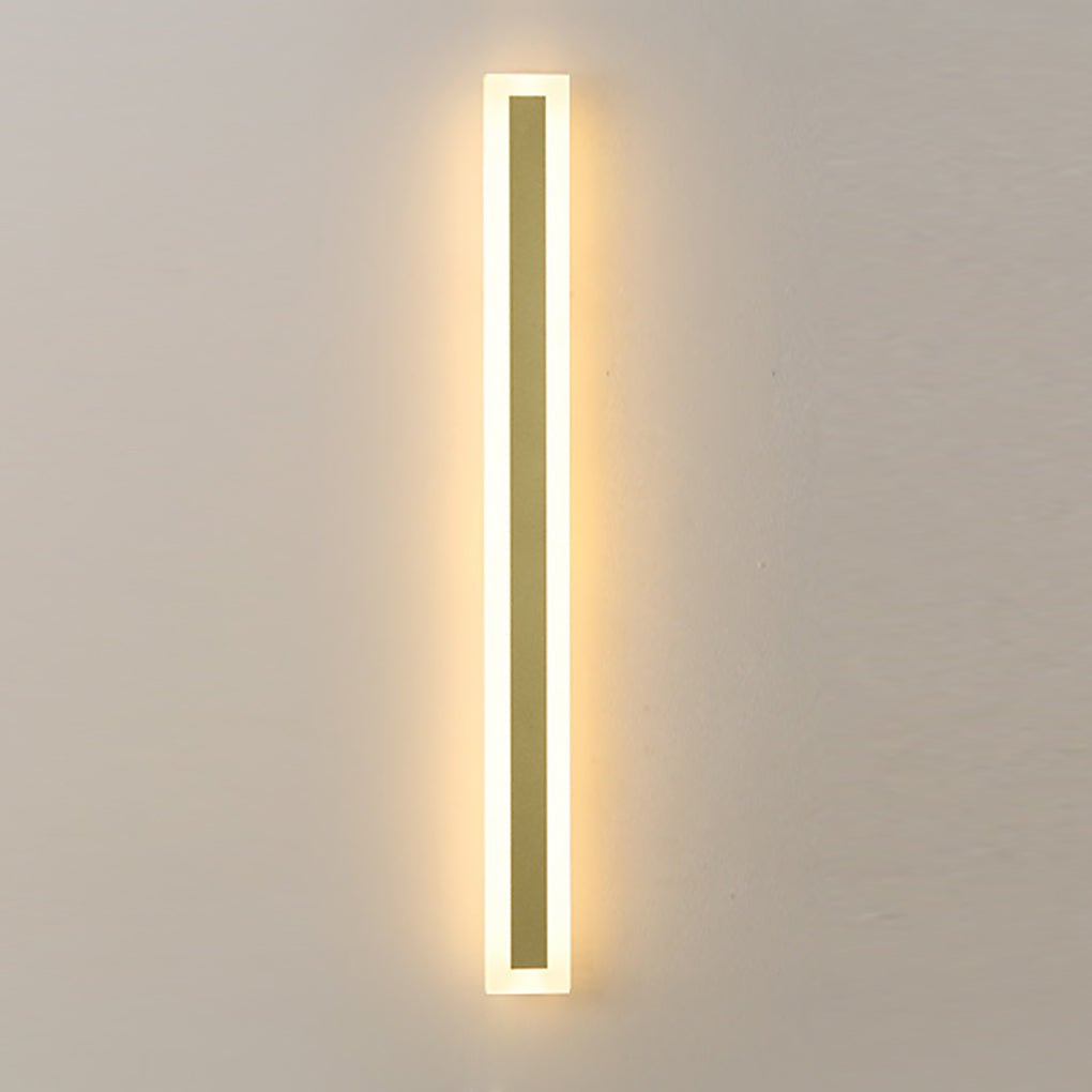 Modern Linear LED Outdoor Wall Light - Waterproof & Rust-Proof