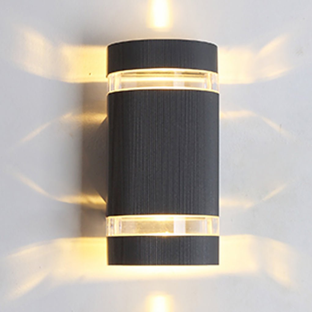 Modern Waterproof LED Outdoor Wall Sconce - Up & Down Light