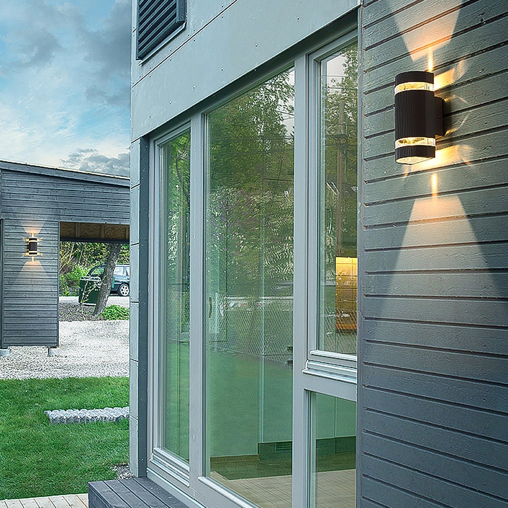 Modern Waterproof LED Outdoor Wall Sconce - Up & Down Light