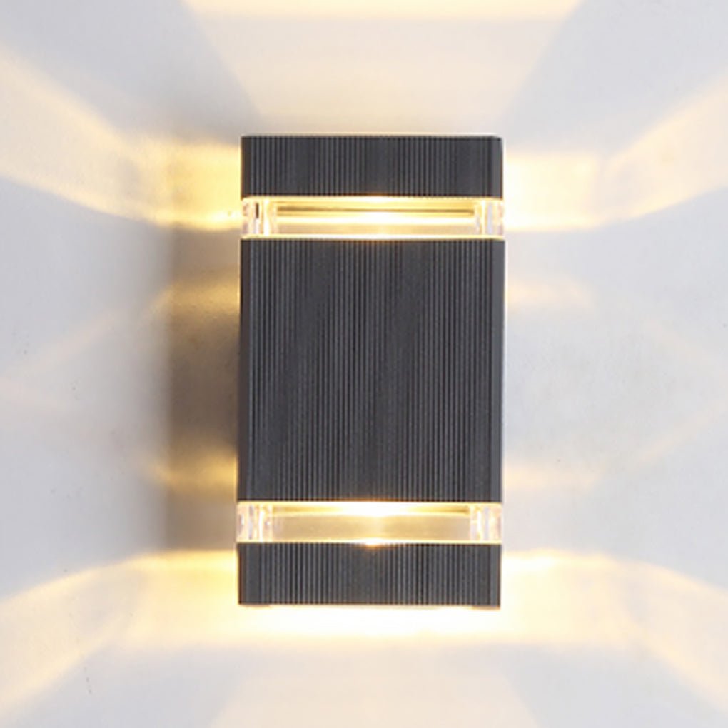 Modern Waterproof LED Outdoor Wall Sconce - Up & Down Light