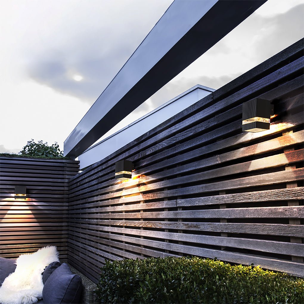 Modern Waterproof LED Outdoor Wall Sconce - Up & Down Light