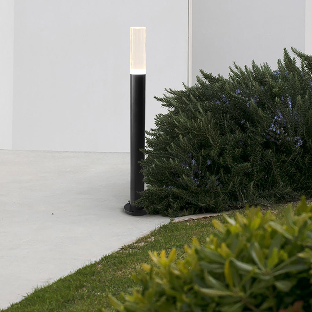 Modern Acrylic Aluminum Pathway Bollard Light - Waterproof LED