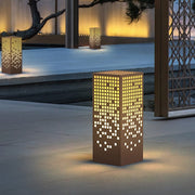 Outdoor LED Bollard Light – Stainless Steel with Marble Shade