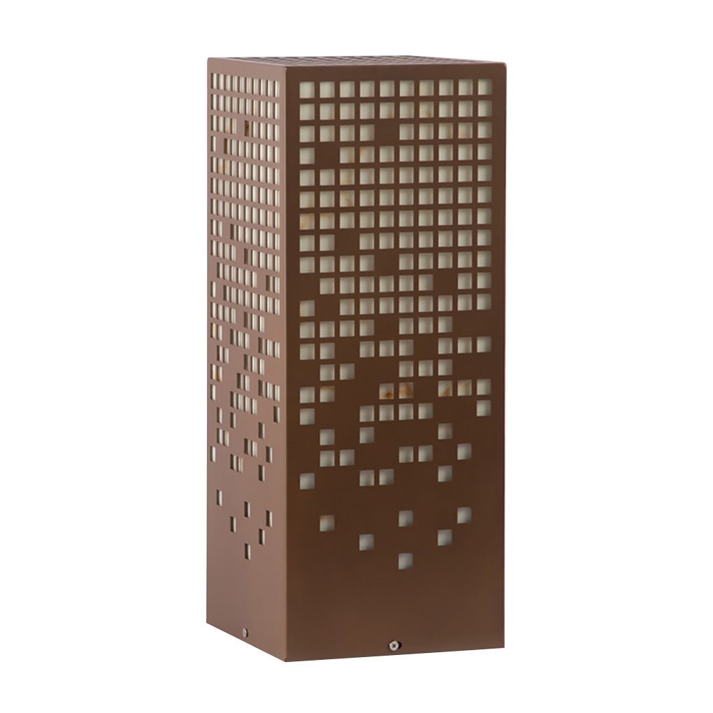 Outdoor LED Bollard Light – Stainless Steel with Marble Shade