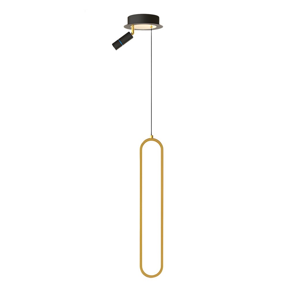 Modern Aluminum LED Pendant Light with Adjustable Spotlights