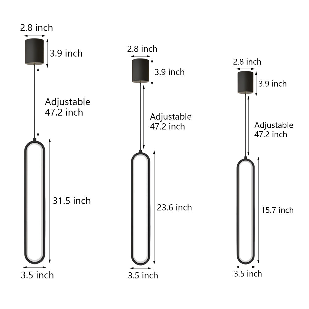 Modern Aluminum LED Pendant Light with Adjustable Spotlights