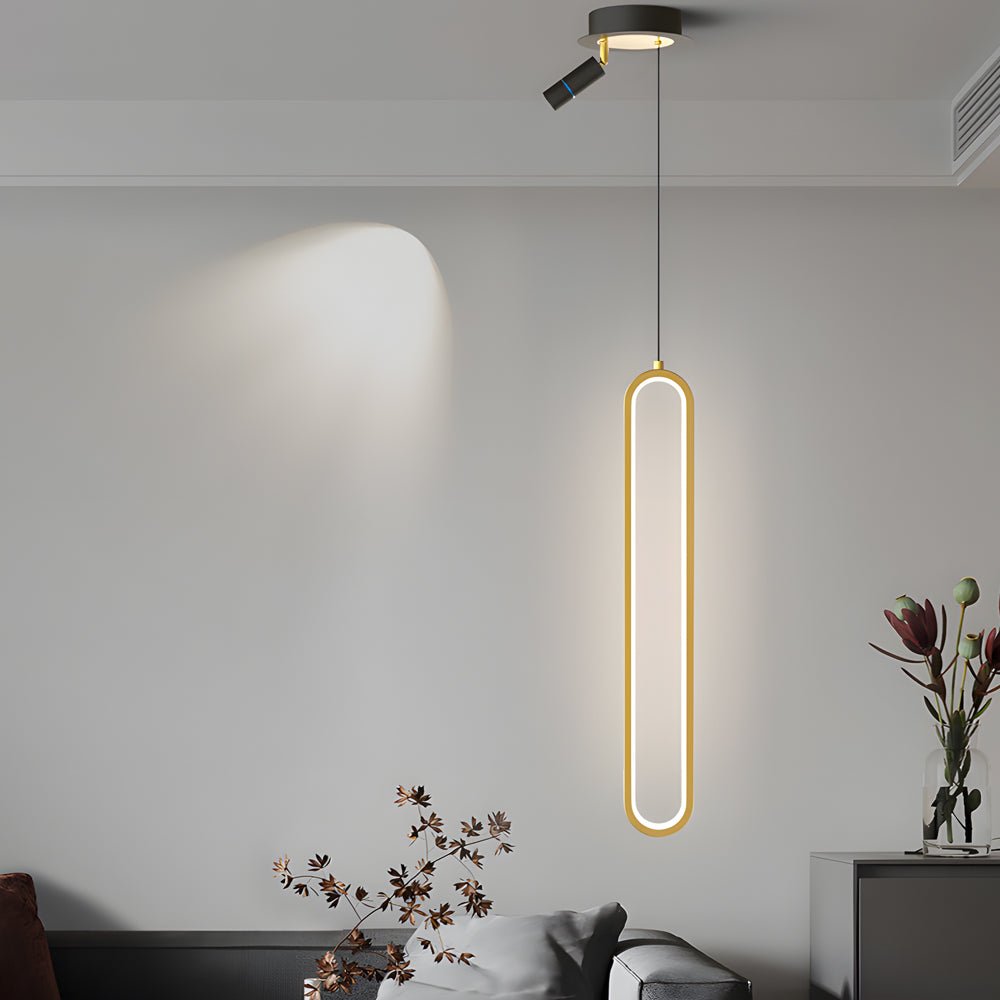Modern Aluminum LED Pendant Light with Adjustable Spotlights