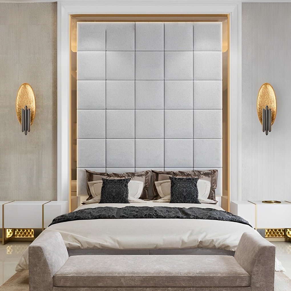 Oval Iron Wall Sconce - Modern Minimalist Electroplated Finish