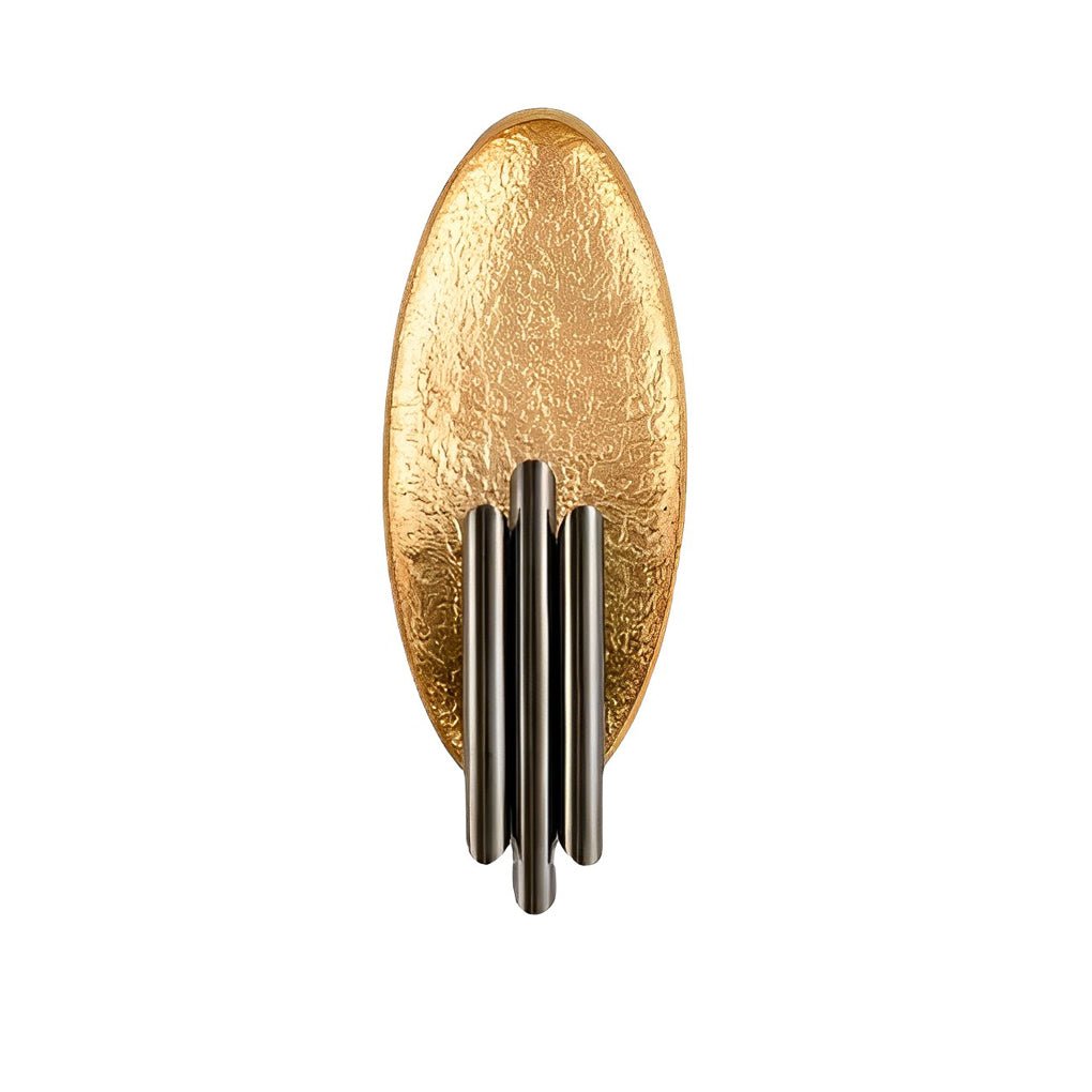 Oval Iron Wall Sconce - Modern Minimalist Electroplated Finish