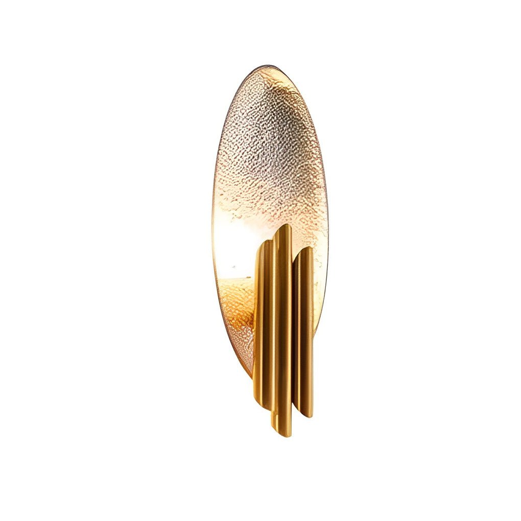 Oval Iron Wall Sconce - Modern Minimalist Electroplated Finish