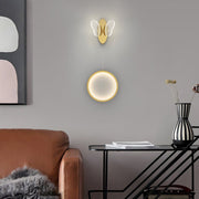 Modern Butterfly LED Wall Sconce with Three-Step Dimming