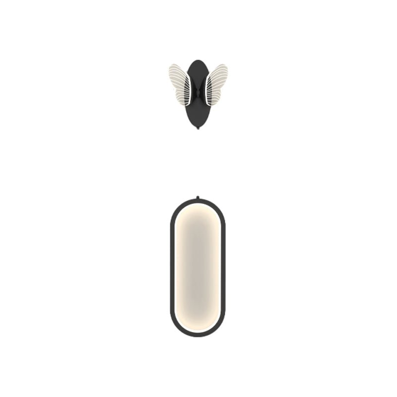 Modern Butterfly LED Wall Sconce with Three-Step Dimming
