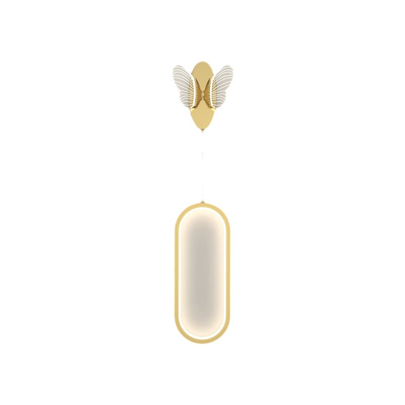 Modern Butterfly LED Wall Sconce with Three-Step Dimming