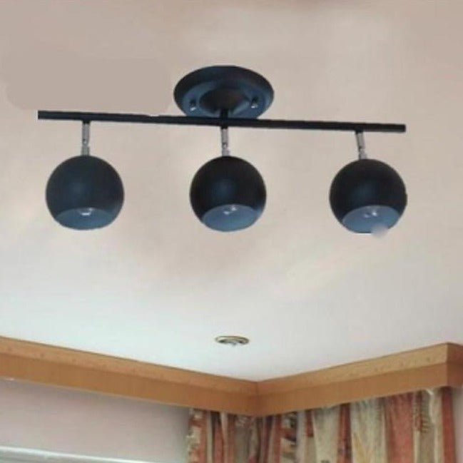 3-Light Metal Semi Flush Mount Ceiling Light – Modern Downlight