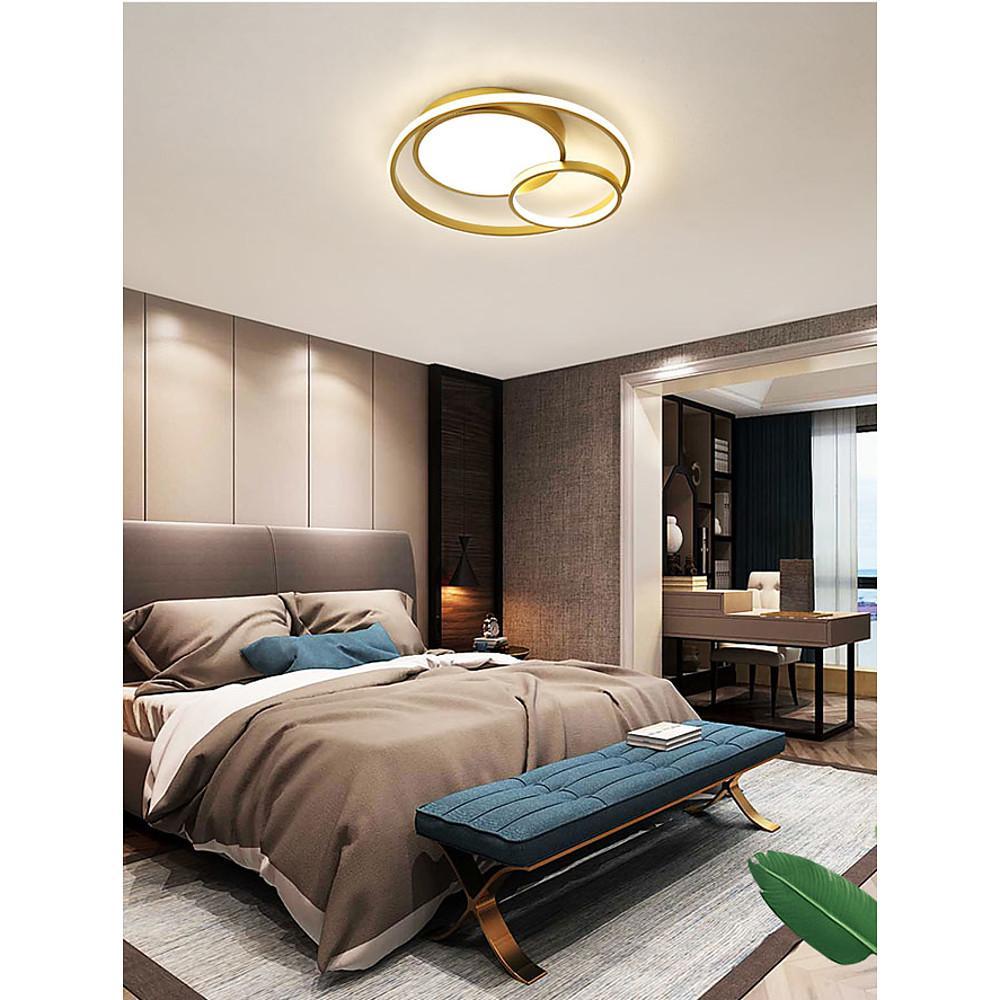 3-Ring Minimalist Acrylic LED Flush Mount Ceiling Light