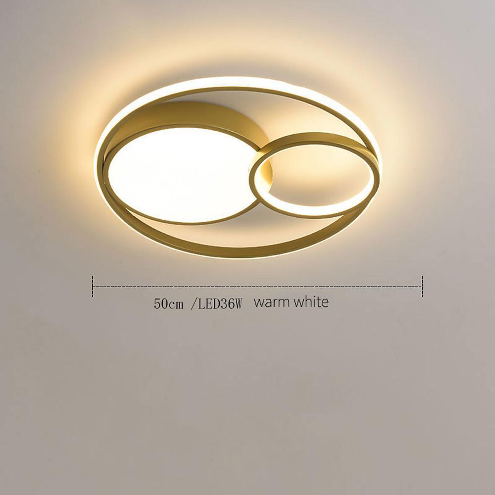 3-Ring Minimalist Acrylic LED Flush Mount Ceiling Light