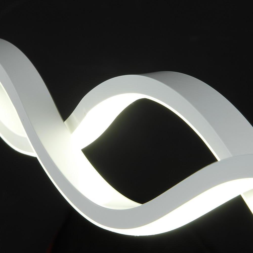 Double Wave LED Pendant Light Modern Dining Kitchen Island Fixture