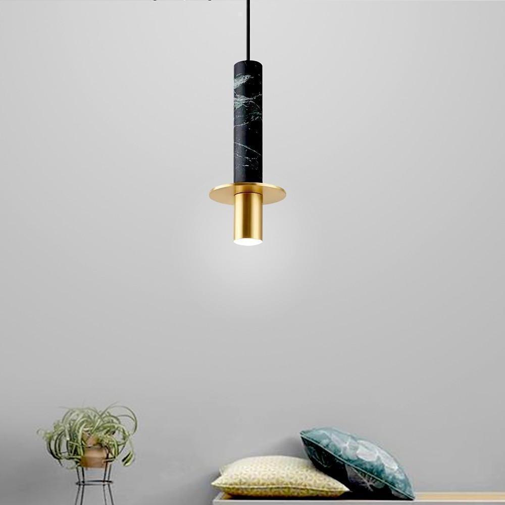 Classic Cylindrical Glass Pendant Light with LED