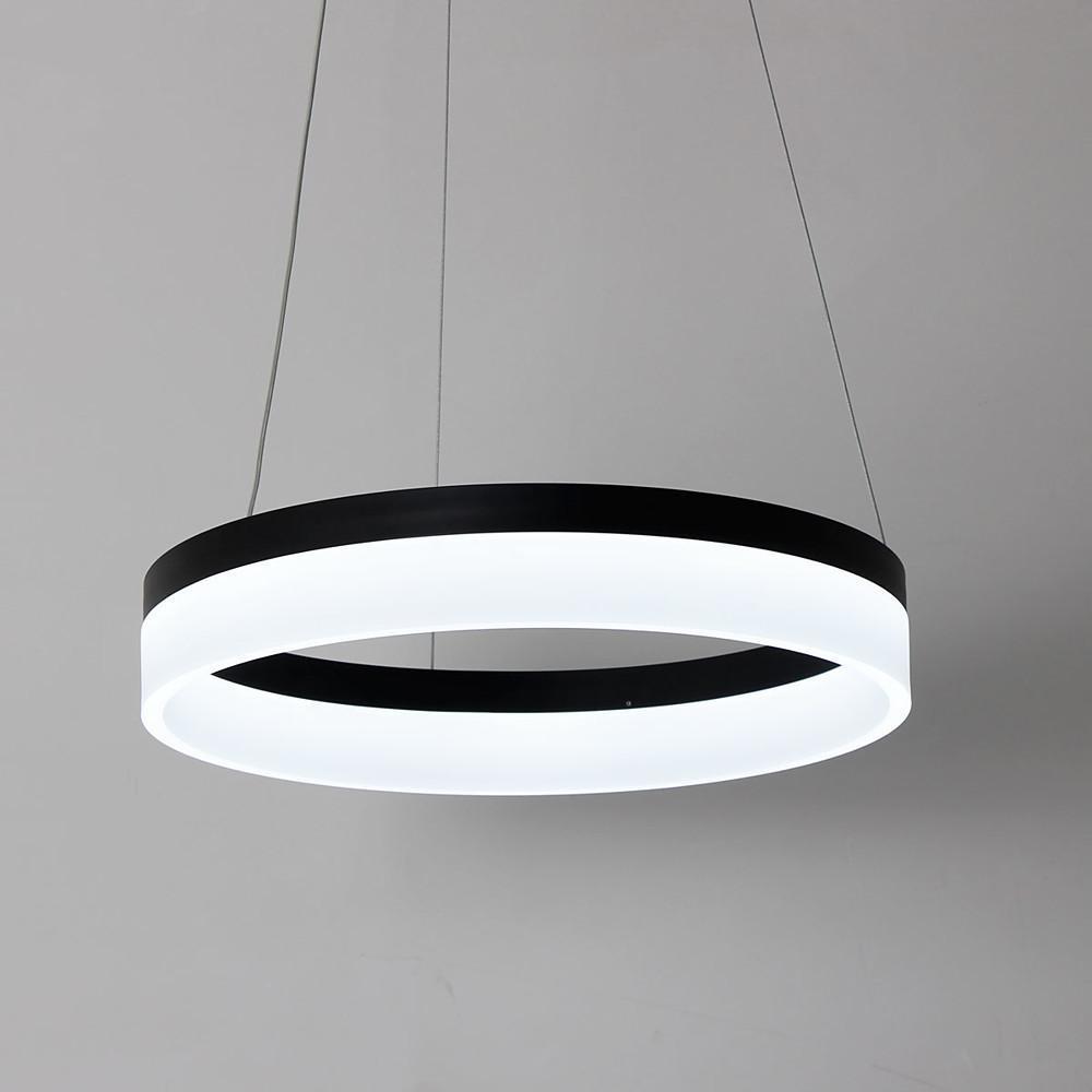 Modern Ring Pendant Light Aluminum Acrylic LED Ceiling Fixture