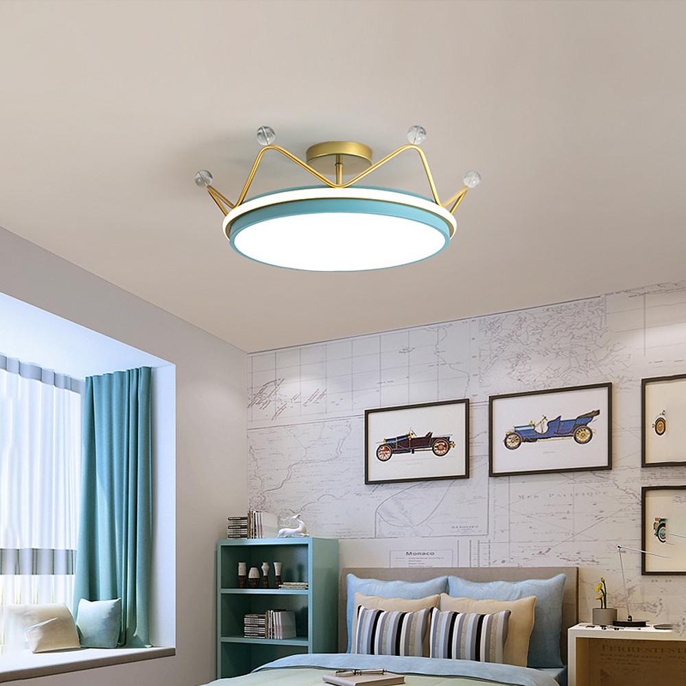 Dimmable LED Circle Flush Mount Ceiling Light - Nordic Style