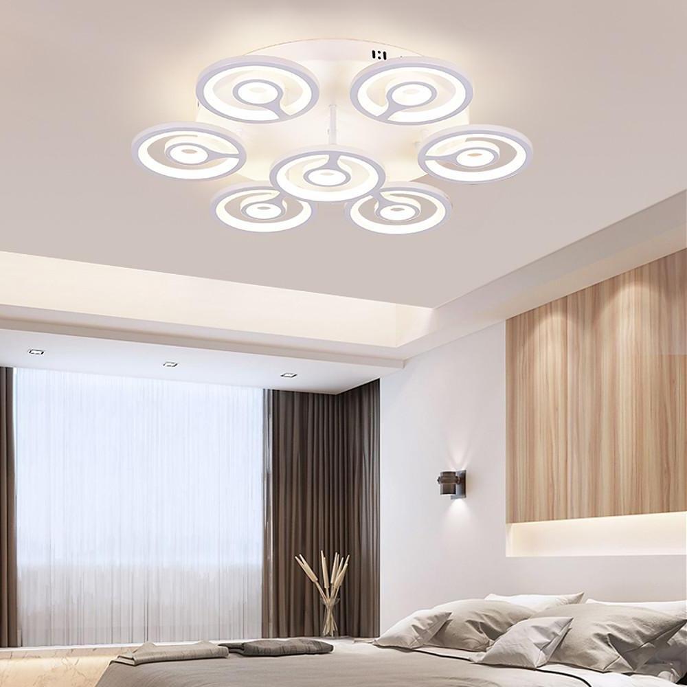 Modern Flower Geometric LED Flush Mount Ceiling Light