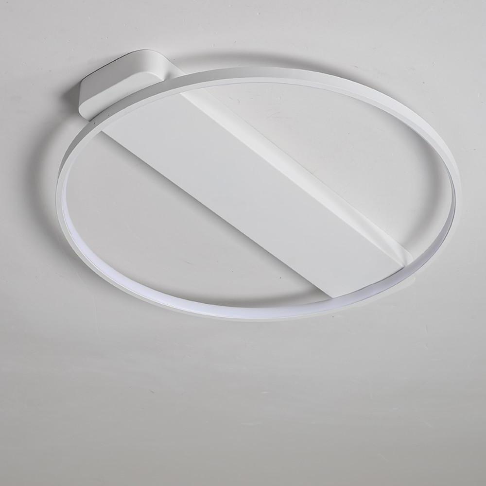 Modern LED Flush Mount Ceiling Light - Circle Rectangle Design