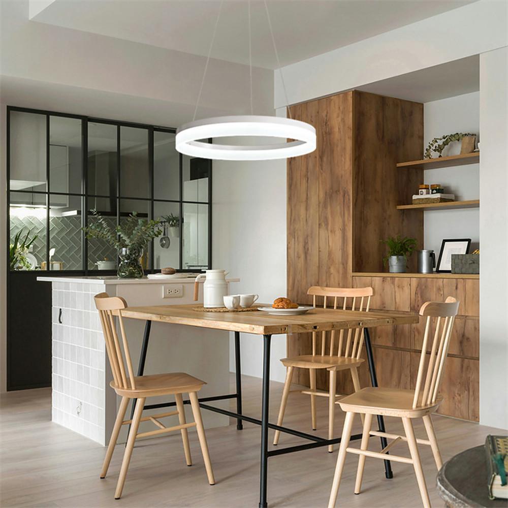 Modern Circle Acrylic Pendant Light LED Dining Kitchen Ceiling