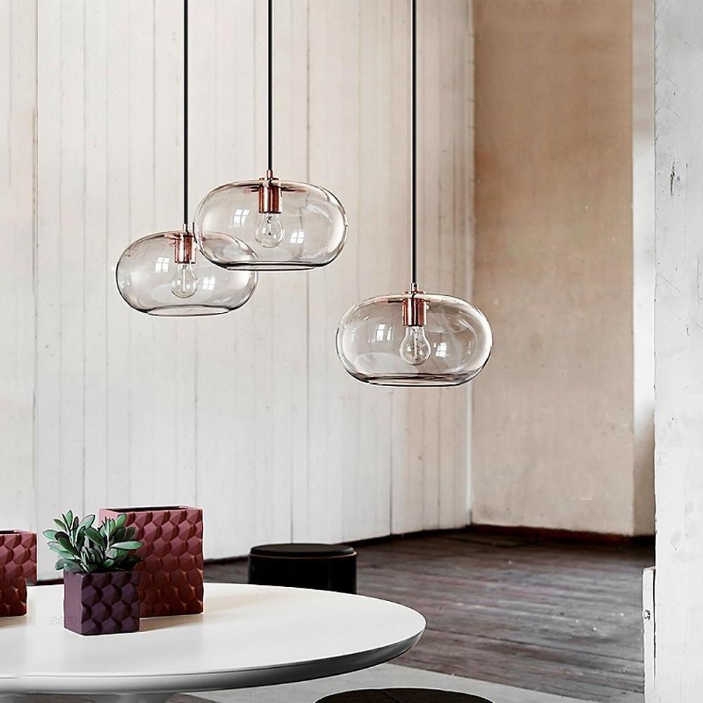 Electroplated Glass Pendant Light | Art Deco Ambient Lighting