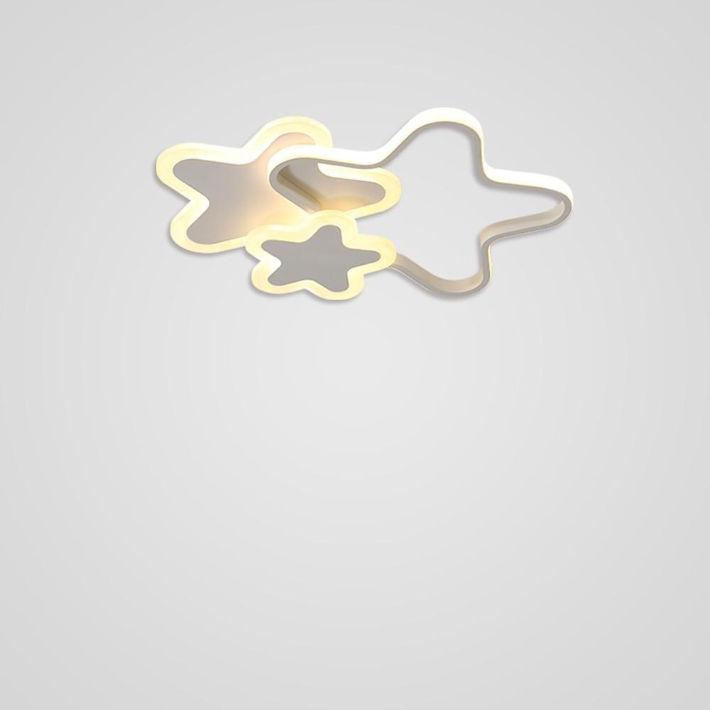 Triple Star LED Flush Mount Ceiling Light for Kids Room