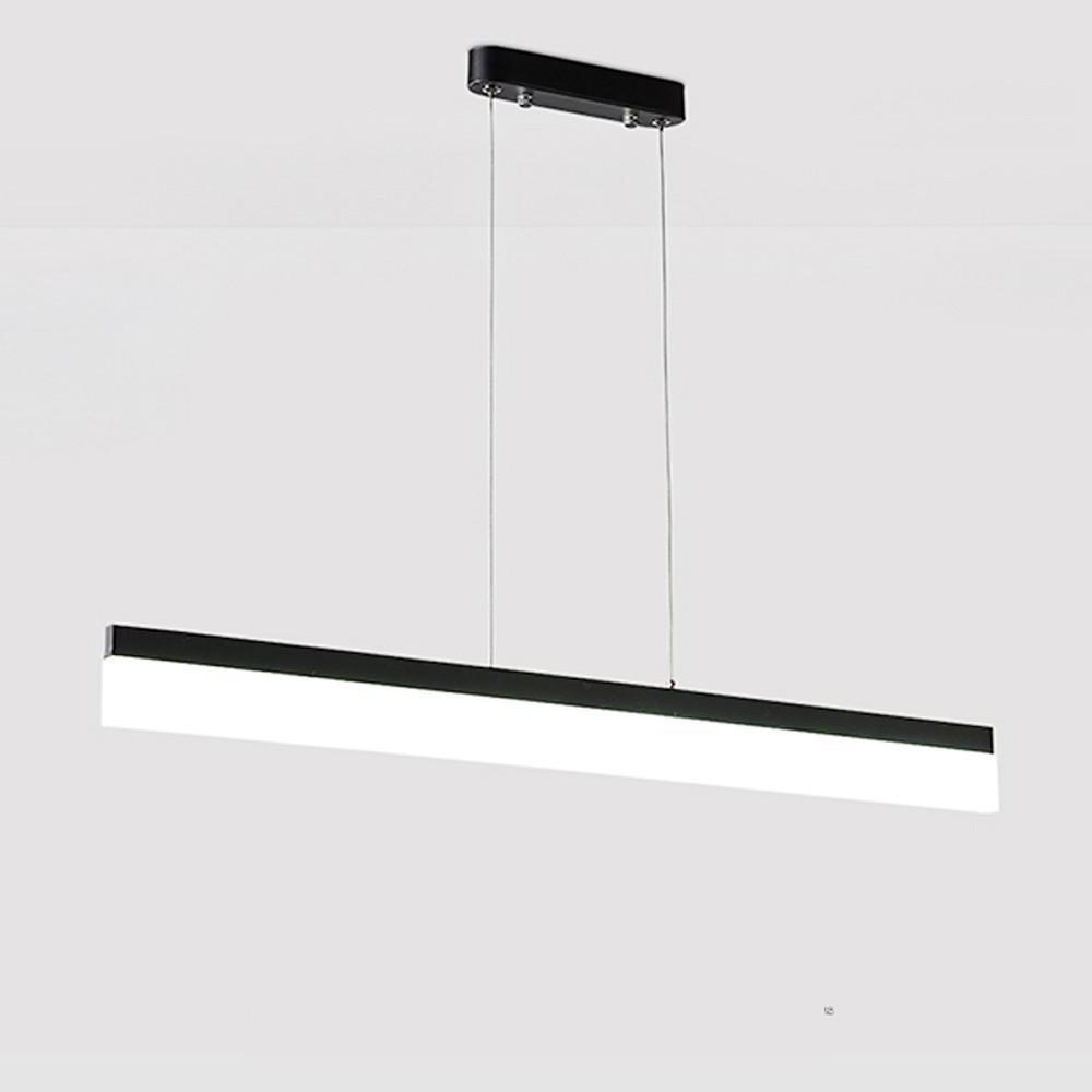 Modern Linear Aluminum Pendant Light with Acrylic Shade