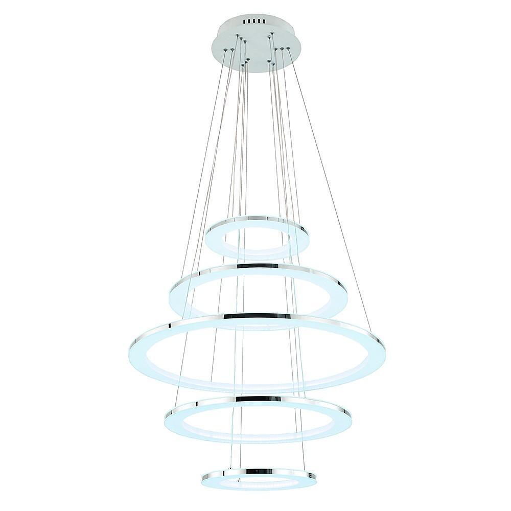 5-Tier Adjustable Modern Chandelier with Integrated LED Lights