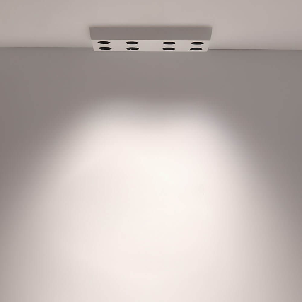 Rectangular LED Flush Mount Light - Modern Aluminum 6/8-Light