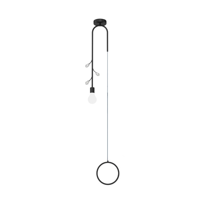 Crystal Branch Modern Pendant Light with 3-Step Dimming