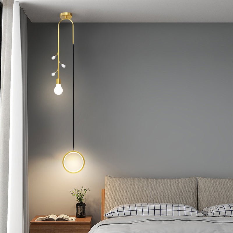 Crystal Branch Modern Pendant Light with 3-Step Dimming