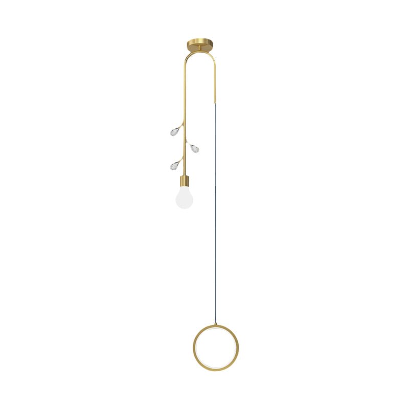 Crystal Branch Modern Pendant Light with 3-Step Dimming