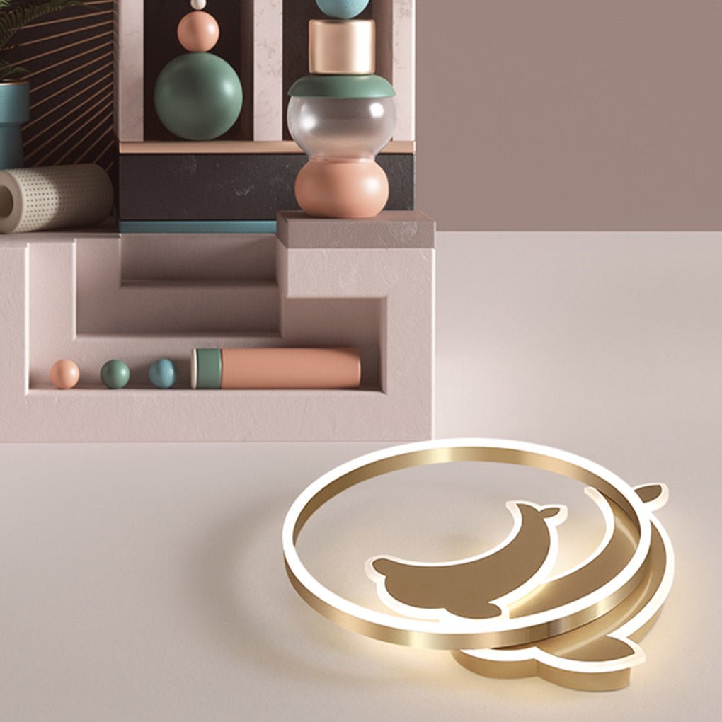Dolphin LED Flush Mount Ceiling Light with Tri-Color Dimming